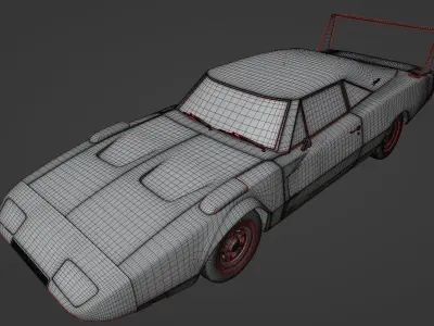 Dodge Charger Daytona 1969 3D model