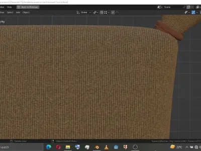Sack Rigged Free low-poly 3D model