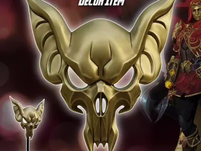 Home Decor Bat Skull Stand Marvel Rivals Adam Warlock 3D print model