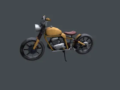 Motorcycle Low-poly 3D model by mightyalexone from CGTrader