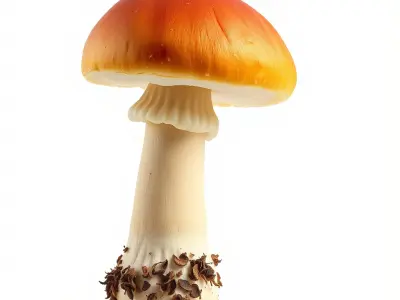 Mature Red-Cap Mushroom 3D Model Pack Low-poly 3D model