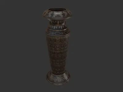 vase ornate Low-poly 3D model