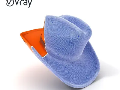 Cowboy Hat D Model Pack Low-poly 3D model