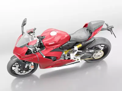 DUCATI PANIGALE V2 2021 Low-poly 3D model