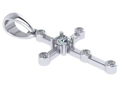 Diamond cross  3D print model