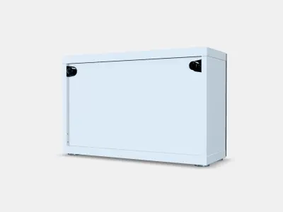 BESTA Shelf unit with door 47 Low-poly 3D model