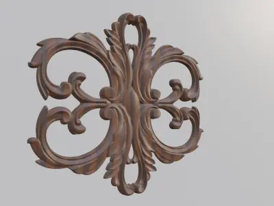Flower Decor 3D print model 2