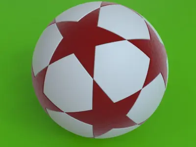 Champions League football 3D model