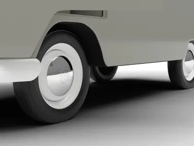 Volkswagen T1 Panel Van 1950 HQ 3d model 3D model