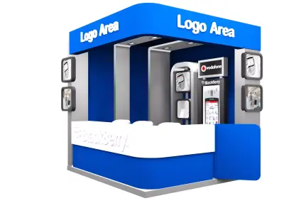 Booth Exhibition Stand a167 3D model