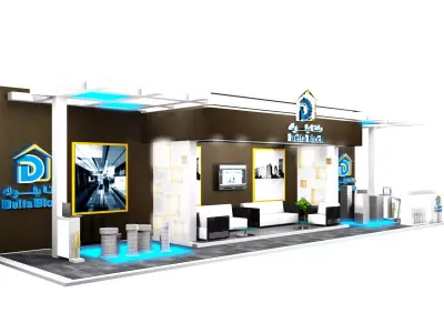 Booth Exhibition Stand a387c 3D model