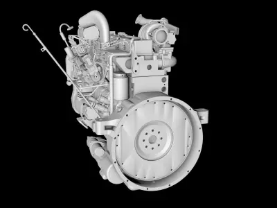 Diesel engines 3D model purchase