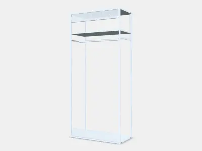 PLATSA Open clothes hanging unit 1 3D model