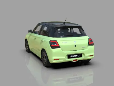 Suzuki Swift 2024 HQ interior 3D model
