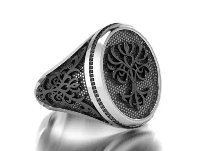 signet ring 3D print model