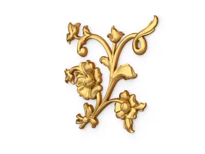 Classic decor ornament carved 72 3D model