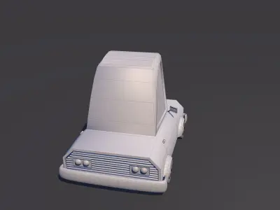 Low Poly Car Model TE-043 Low-poly 3D model