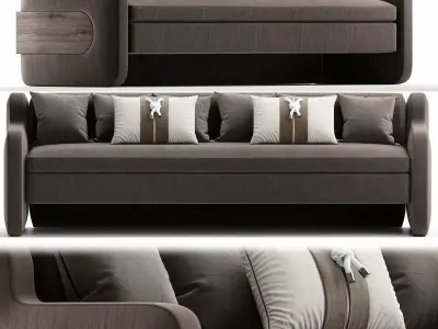 Kingsley Sofa  Bradley USA 3d model Low-poly 3D model