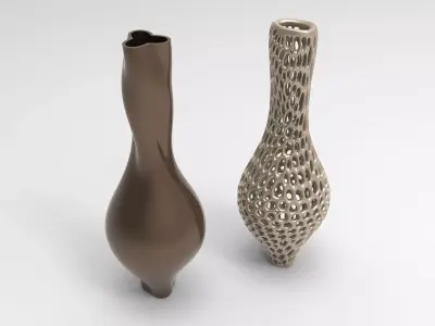 Vase Voronoi 91 3D print model