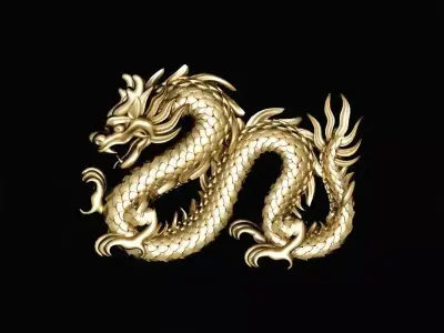 Chinese Dragon Pendant High Detail Jewelry Design  429 3D print model