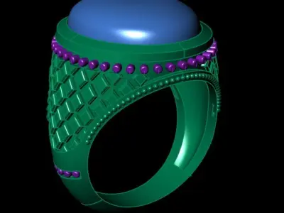 Gold ring 3D print model