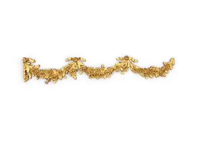 Classic carved decor ornament 406 3D model