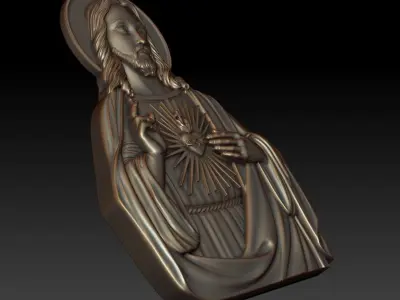 Sacred Heart of Jesus 3D print model