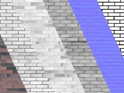 Ultra realistic Brick wall Scan model  3D model