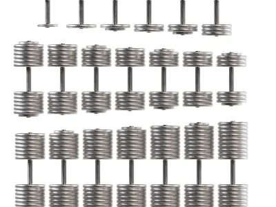 Dumbbells two metal 3D model