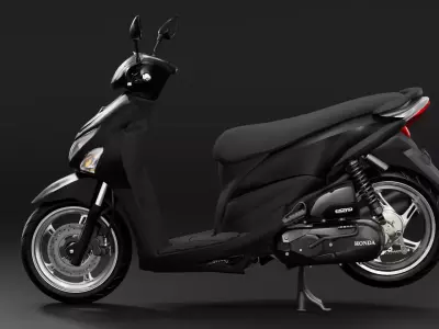 Honda Beat Pop Scooter - Low Poly Game Ready Low-poly 3D model