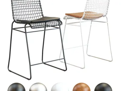 Crate and Barrel - Tig Counter Stool 3D model