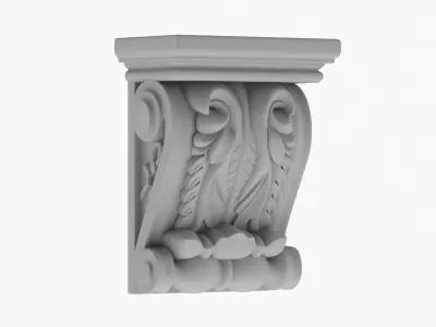 Scroll Corbel 60 Printable 3D model