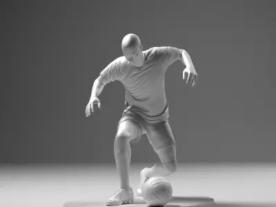 Footballer 04 RiseUp 01 Stl 3D print model