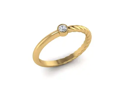 Modern Minimalistic Ring  3D print model