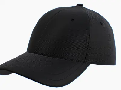Cap Fitted  Low-poly 3D model