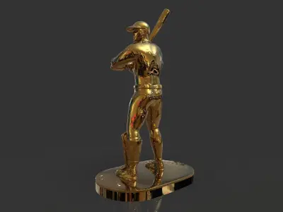 Baseball Trophy Sculpture 3D print model