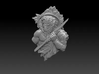 2 Zeus CNC Relief Model 3D print model