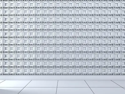 3d wall panel Low-poly 3D model 19