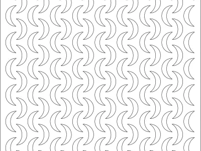 Partition set of three wooden panels 3D model