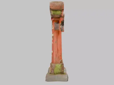 Japanese Torii Gate Low-poly 3D model purchase