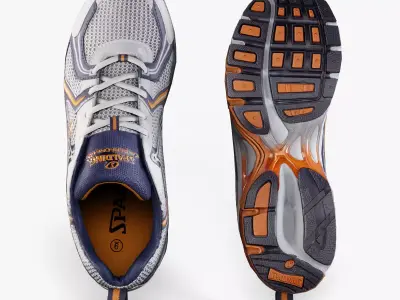 Spalding Running Shoes Low-poly 3D model