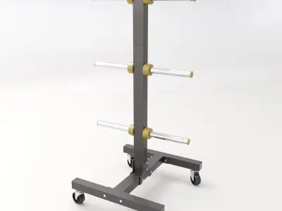 Weight Plates Stand 3D model