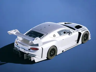 Bentley Continental GT3 2019 Low-poly 3D model
