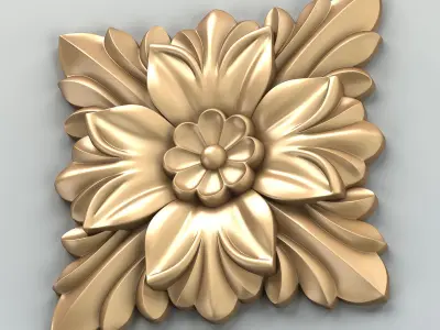 Square rosette 014 3D model