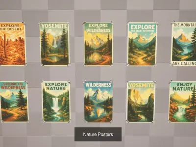 Ultimate Posters 3D Collection 10 Unique Themed Packs