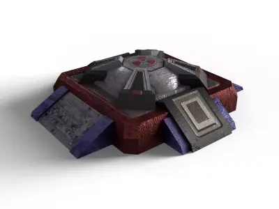 Sci-Fi Modular Industrial Machine - MechanicalBuild01 4K PBR Free low-poly 3D model