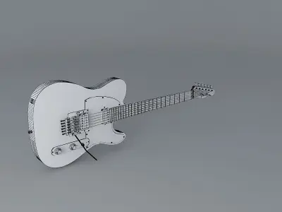 A HOT RODDED Fender Telecaster guitar Free 3D model