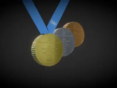 Philippe Starcks Paris Olympics Medals Concept 3D model