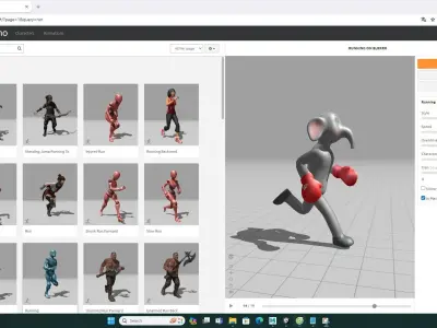 Boxing Elephant Animal Animated Low-poly 3D model