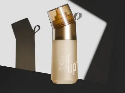 Water Bottle Cosmetic High Quality Low-poly 3D model